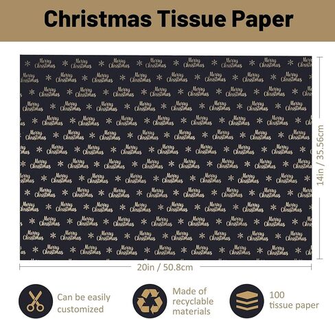 BeBesta Vintage Christmas wrapping paper Xmas tree gift wrap paper Folded Flat Decorative DIY Craft Art Paper for Party Decor Wrapping Supplies, 12 sheet 19.7 x 27.6 inch in Kuwait