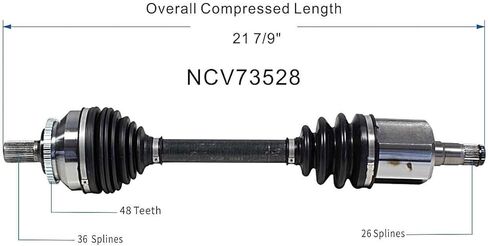 GSP NCV73528 CV Axle Shaft Assembly - Left Front (Driver Side) in Saudi Arabia