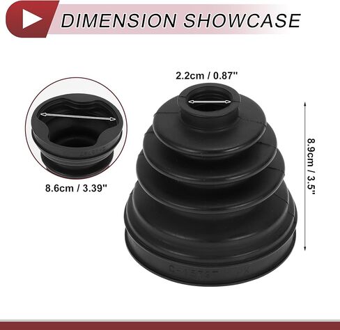 1 Set CV Joint Boot Kit for BMW X1 2016-2023 for BMW X2 2018-2023 Inner Constant Velocity Joint Boot W/Clamps No.31608618545 Black Rubber in Saudi Arabia