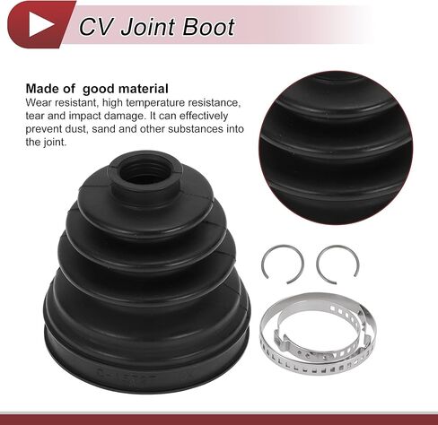 1 Set CV Joint Boot Kit for BMW X1 2016-2023 for BMW X2 2018-2023 Inner Constant Velocity Joint Boot W/Clamps No.31608618545 Black Rubber in Saudi Arabia