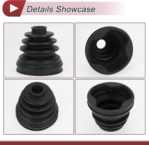 1 Set CV Joint Boot Kit for BMW X1 2016-2023 for BMW X2 2018-2023 Inner Constant Velocity Joint Boot W/Clamps No.31608618545 Black Rubber in Saudi Arabia