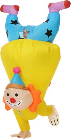 Clown Inflatable Costume Inflatable Adult Blow up Suit for Adults Funny Circus Clown Costume Women in Saudi Arabia