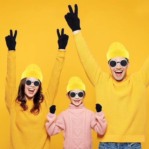 6 PCS Adults Yellow Costume Accessories for Women, Beanie Suspenders for 100th Days of School Cosplay Dress Up in Saudi Arabia