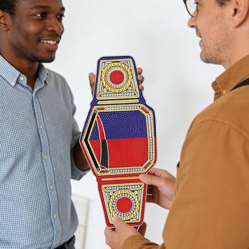 DIY Belt Diamond Art Painting Ornament Kit, 5D DIY Diamond Waistband Universal Champion Diamond Art Acrylic Belt for Men Women for Xmas Home Desktop Decoration Ornament Gift in Kuwait