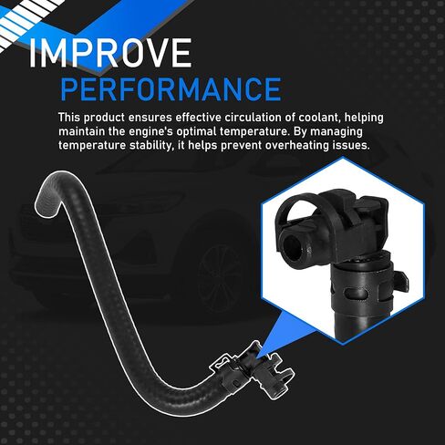Engine Radiator Coolant Reservoir Air Bleed Hose Compatible with 2013-2021 Buick Encore 2015-2021 Chevrolet Trax 1.4L Replaces 96968694 in Saudi Arabia