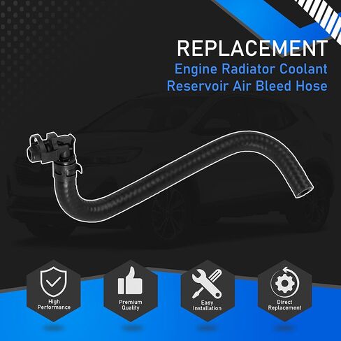 Engine Radiator Coolant Reservoir Air Bleed Hose Compatible with 2013-2021 Buick Encore 2015-2021 Chevrolet Trax 1.4L Replaces 96968694 in Saudi Arabia