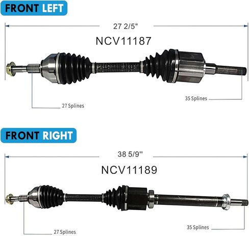 Maxfavor CV Axles Front Compatible with Lincoln MKZ 2013-2016, Driver and Passenger CV Joint Axle Shaft Assembly, Base Black Label High Elite in Saudi Arabia