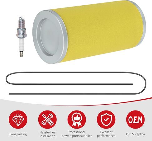 JAVIK Air Filter With Filter Cage End Cap Seal Kit And Spark Plug For Yamaha Rhino 450 660 2004-2009 O.E.M# 5UG-E4451-00-00 in Saudi Arabia