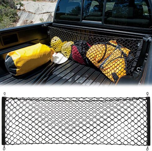 AndyGo شبكة بضائع مغلف نمط الجذع المنظم تخزين السيارة صالح لتويوتا تاكوما 2015 2016 2017 2018 2019 اكسسوارات in Kuwait