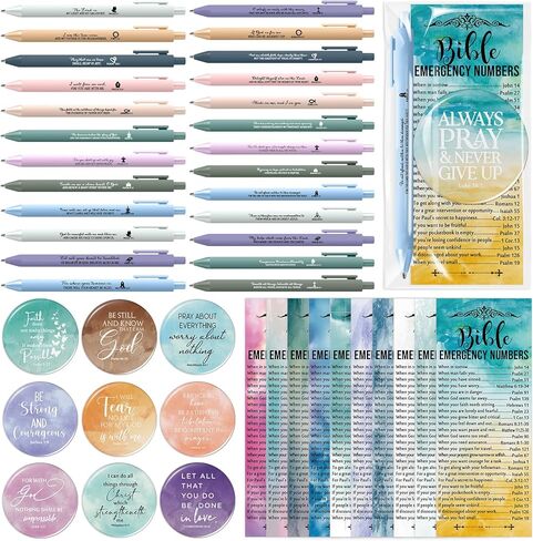 50 Sets Easter Christian Gifts Bulk Bible Verses Ballpoint Pens Religious Emergency Bookmarks Compact Mirrors Womens History Month Gifts for Church Coworker Pastor Bible Study Group in Saudi Arabia