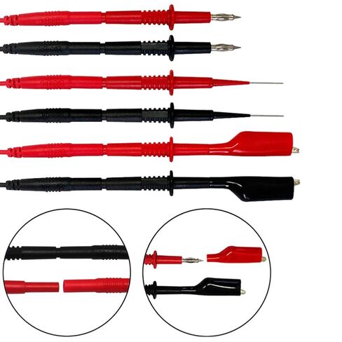 AideTek Silicone Rubber Wire Test Lead Kit of Multimeter for multimeter Tester TLP20257 in Kuwait