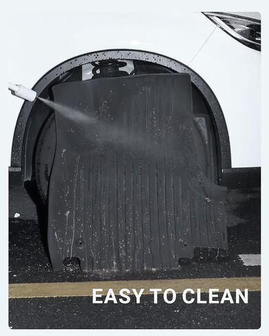 Ecarzo Floor Mats Compatible with Hyundai Ioniq5 Limited 2025-2021 Accessories All-Weather Front Rear Cargo Liner Full Set Heavy Duty Trunk Protection Backrest Mats Slide Console Version (6 PCS) in Kuwait