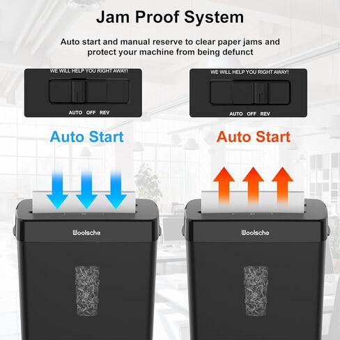 Paper Shredder for Home,10-Sheet Cross Cut with 13L Basket, P-4 Security Level,3-Mode Design - Shreds CD and Credit Card,Shredders for Home Use in Kuwait