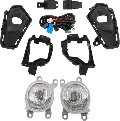 زوج من مصابيح الضباب للسائق الأيسر والجانب الأيمن من Labwork لاستبدال Rav4 LE XLE 2023 2024 مصابيح الضباب مصابيح القيادة TO2593129 TO2592129 in Kuwait