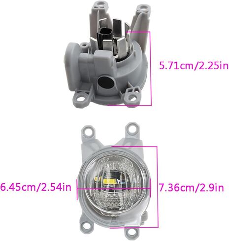 زوج من مصابيح الضباب للسائق الأيسر والجانب الأيمن من Labwork لاستبدال Rav4 LE XLE 2023 2024 مصابيح الضباب مصابيح القيادة TO2593129 TO2592129 in Kuwait