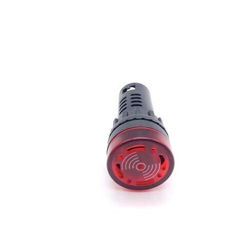 Sound and Light Buzzer Intermittent with Light LED Flash AD16-22SM Alarm 22MM AC/DC 12V24V220V(AD16-16SMred220V) in Saudi Arabia