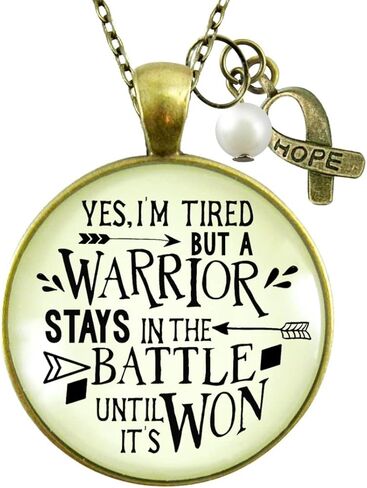 Gutsy Goodness Invisible Illness Necklaces Thoughtful Handmade Message Jewelry Chronic Illness Gifts To Encourage Patient in Saudi Arabia