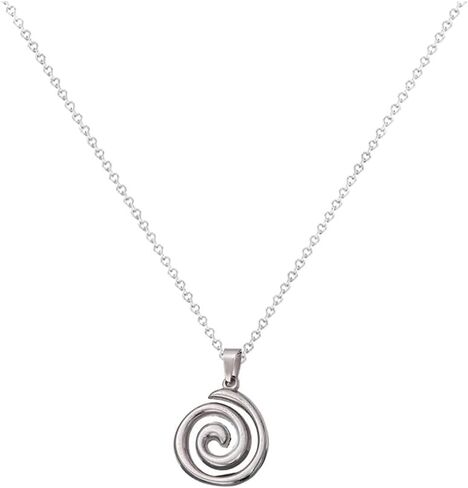 Spiral Necklace for Women Swirl Necklace Spiral Pendant Necklace Exquisite And Stylish Statement Spiral Necklaces Leather Cord Spiral Necklace Jewelry in Kuwait