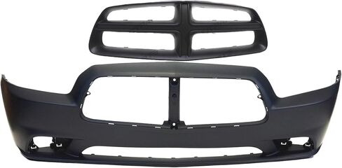 FitParts Compatible With Dodge Charger 2011-2014 R/T SE SXT Front Bumper Cover and Grille Kit New & Primed CH1000992 68092596AA in Saudi Arabia