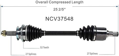 مجموعة عمود المحور GSP NCV37548 CV - الأمامي الأيسر (جانب السائق) in Saudi Arabia
