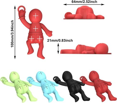 Silicone Funny Pen Holder, Pencil Organizer Cute Desk Decorations Office Accessories Funny Keychain for Schoolbag Handbag Checkout Counter (Red) in Saudi Arabia
