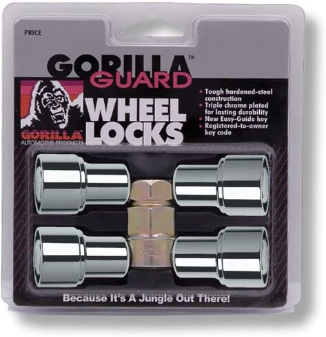 Gorilla Automotive 63631 Standard Mag Gorilla Guard Locks (12mm x 1.50 Thread Size) - Pack of 4 in Kuwait