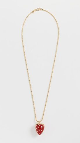 Kenneth Jay Lane Women's Strawberry Pendant Necklace in Saudi Arabia