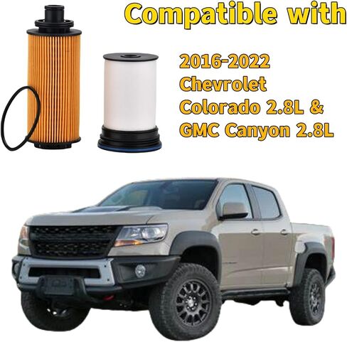 TP1007 PF2262G Fuel Filter Kit Compatible with 2016-2022 Chevrolet Colorado 2.8L & GMC Canyon 2.8L Replaces TP1007 52100212 CS12133 WF10226 & PF2262G 5595791 PF69 12679114 in Saudi Arabia