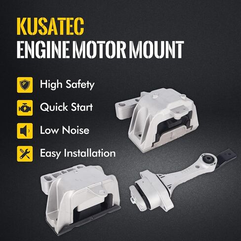 KUSATEC 3PCS Engine Motor Mount & Transsmission Mount Set Compatible with Volkswagen Beetle 1998-2005/Golf 1999-2006/Jetta 1999-2005, Replacement for A6929 A6935 A6930 in Saudi Arabia