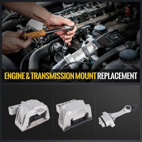 KUSATEC 3PCS Engine Motor Mount & Transsmission Mount Set Compatible with Volkswagen Beetle 1998-2005/Golf 1999-2006/Jetta 1999-2005, Replacement for A6929 A6935 A6930 in Saudi Arabia