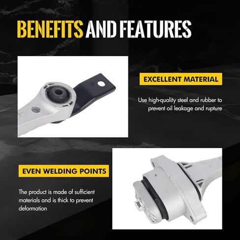 KUSATEC 3PCS Engine Motor Mount & Transsmission Mount Set Compatible with Volkswagen Beetle 1998-2005/Golf 1999-2006/Jetta 1999-2005, Replacement for A6929 A6935 A6930 in Saudi Arabia