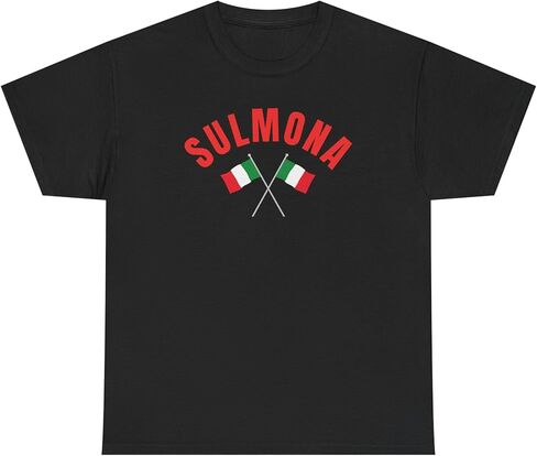 Sulmona Italy Flags Unisex Tee, Italian Pride Shirt, Souvenir Gift Tshirt, Traveler Apparel, Cultural Heritage Top in Saudi Arabia