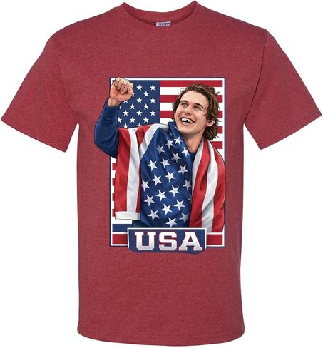Jack Hughes 86 USA Flag Golden T-Shirts in Saudi Arabia