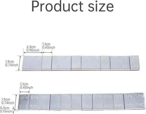 100 Piece Wheel Weights, 5g-80Pcs, 10g-20Pcs Adhesive Stick on Wheel Weights, for Car, Truck in Saudi Arabia