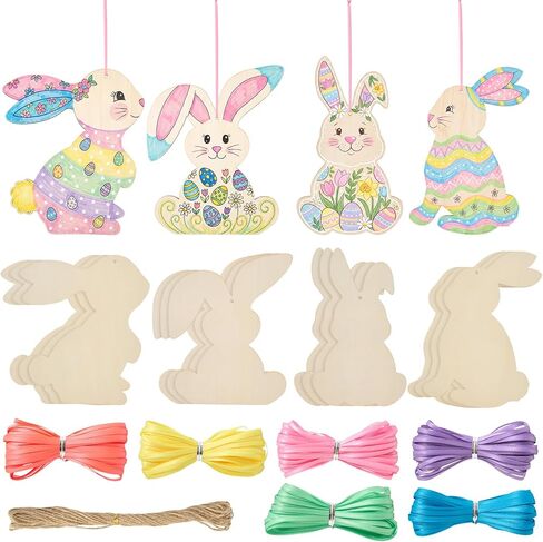 Jetec 24 Pieces Natural Wooden Heart Slices for Crafts 4" Unfinished Blank Valentine Wood Ornaments with Natural Rope 15 Colors High Density Polyester Ribbon for Wedding Valentine's Day Christmas in Saudi Arabia