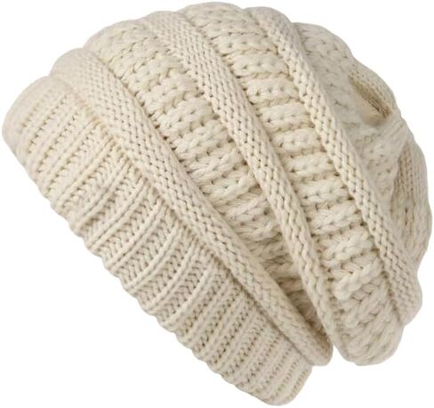 1pc Soft Knit Beanie, Slouchy Winter Knitted Hats for Women & Men, Winter in Saudi Arabia