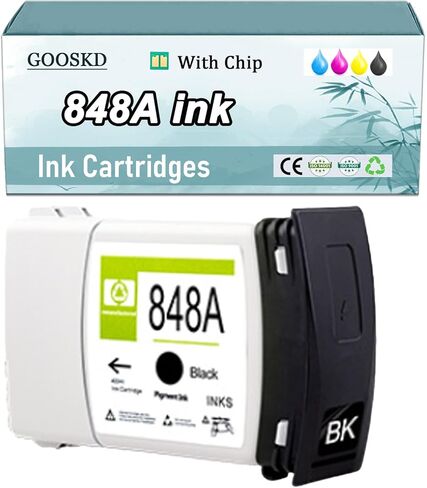848A Ink Cartridges 400 ML Compatible for HP 848A Ink Tank, Works for Pagewide XL 6000 Pagewide XL 5100 Printer Black 1 Pack in Saudi Arabia