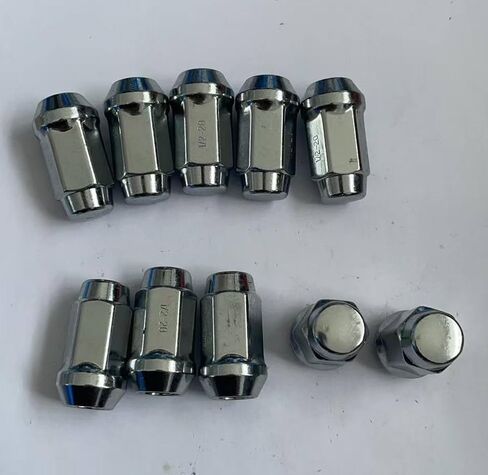 1/2-20 Front Rear Wheel Lug Nuts Replacement for Ford Explorer, Ranger, Taurus & Mazda B2500 & Mercury Mountaineer & Dodge Challenger & Lincoln MKS & Plymouth & Chrysler in Saudi Arabia