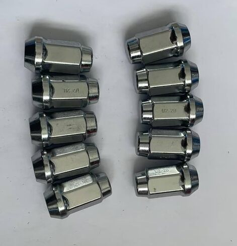 1/2-20 Front Rear Wheel Lug Nuts Replacement for Ford Explorer, Ranger, Taurus & Mazda B2500 & Mercury Mountaineer & Dodge Challenger & Lincoln MKS & Plymouth & Chrysler in Saudi Arabia