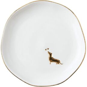 InnoBeta Dachshund Gifs for women, Ceramic Jewelry Tray Decorative Trinket Dish for Rings Earrings Necklaces Bracelet Watch Keys, Gifts for Birthday, Mother's Day, Christmas - 4.75" in Saudi Arabia