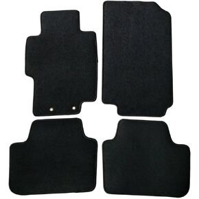 Floor Mats Compatible with 2004-2008 Acura TSX, Black Nylon Front Rear Flooring Protection Interior Carpets 4PC by IKON MOTORSPORTS, 2005 2006 2007 in Kuwait