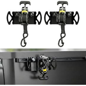 Rotating Retractable Ratchet Straps for Toyota Tacoma Accessories 2005–2026, Toyota Tundra 2008–2026 & Jeep Gladiator 2020+ Auto Retract Strap with Swivel Ratchet Heavy Duty Truck Bed Anchors (2PCS) in Saudi Arabia