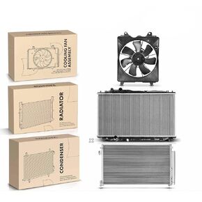 Replacement Parts for Radiator&AC Condenser&Cooling Fan Kit for Honda Civic 2006-2011 2.0L Coupe Mod-A58PP-100206 in Kuwait