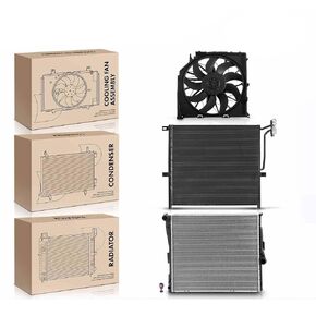 Replacement Parts for Radiator&AC Condenser&Cooling Fan Assembly Kit for BMW X3 E83 2004 2005 2006 Mod-A58PP-103940 in Kuwait