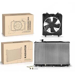 Replacement Parts for 2X New Radiator&Single Cooling Fan Assembly Kit for Honda CR-V 2010-2011 2.4L Mod-A58PP-104499 in Kuwait