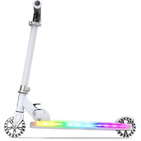 سكوتر جيتسون هيليو اكس القابل للطي والخفيف | آلية طي سهلة | عجلات مضيئة |سطح مضيء |جذع مضيء|فرامل قدم خلفية|للأعمار من 5 سنوات فما فوق in Kuwait