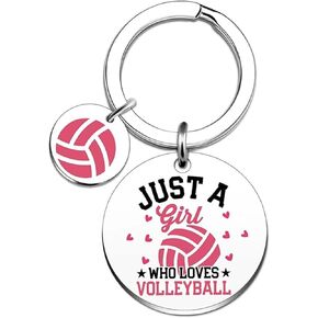 Volleyball Gifts,Pink Volleyball Keychain,Cute Volleyballs Key Chain Bag Charms for Purse Handbags,Sports Keyring Volleyballs Team Gift for Her Players in Kuwait