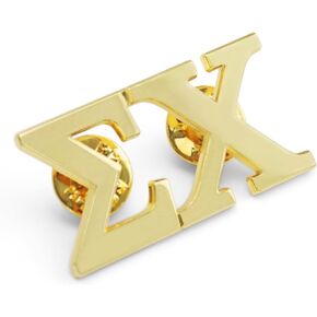 The Collegiate Standard Sigma Chi Fraternity 14K Gold Plated Greek Letter Lapel Pin in Kuwait