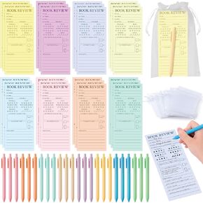 L1rabe الإشارات المرجعية الملونة لمراجعة الكتب - العودة إلى المدرسة 144 قطعة من أقلام تحديد الكتب وأكياس الأورجانزا، علامات صفحة سجل القراءة للقراء، هدية دودة الكتب، متتبع صفحة القراءة للطلاب والمعلمين والنساء in Kuwait