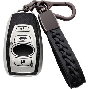 لغطاء Subaru Key Fob الناعم من مادة TPU مع حامل حافظة مفاتيح سلسلة المفاتيح حماية 360 درجة متوافق مع Subaru Forester CrossTrek Outback WRX Ascent BRZ Impreza Legacy، أزرق in Kuwait